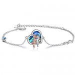 VONALA 925 Sterling Silver Sister Heart Bracelet Infinity Symbol Design Friendship Jewellery Christmas Birthday Gifts for Women Girls