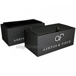 Ashton and Finch Outline Map of Africa Rhodium Plated Cufflinks