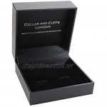COLLAR AND CUFFS LONDON - Premium Cufflinks with Presentation Gift Box Lucky Penny - British 1p Round Tails Coin Classic Design - Silver Colour