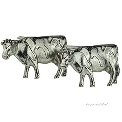 English Made Pewter Cow Farm Animal Cufflinks XWCL147