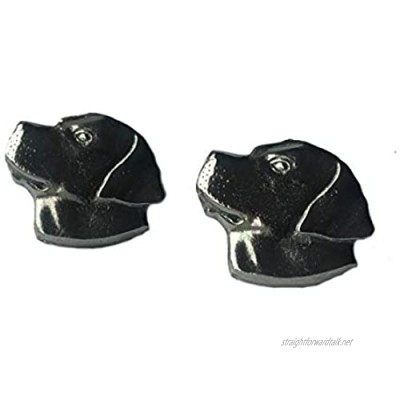 English Made Pewter Labrador Head Cufflinks(X2TSBCA04)