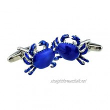 High Detailed Blue Crabs Cufflinks Presented in a Box