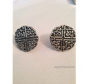 Large Celtic Knot PP-G38 English Pewter Cufflinks