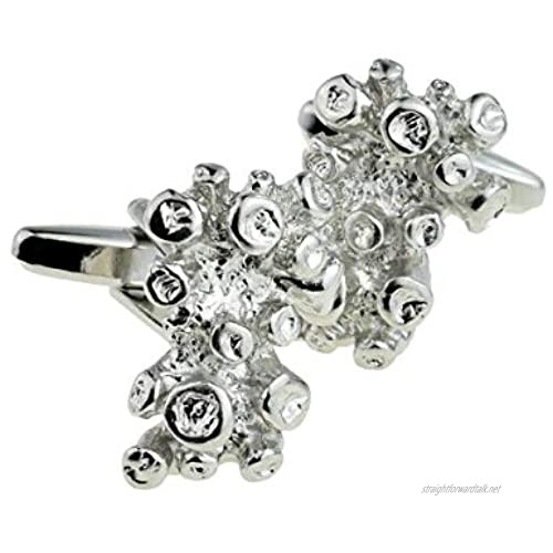 Metal Coral Reef Cufflinks perfect for 35th Anniversary Cotton NC052