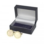 Polished Sixpence Gold Mount Cufflinks | 1964 Anniversary Coins 57th Birthday