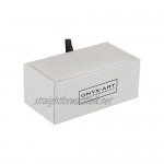 Silver Colour Ship Telegraph Dial Cufflinks - Supplied in Onyx Art Cufflink Box