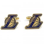 Teri's Boutique LA Lakers Basketball Sports Club Logo Men's Fashion Jewelry Cuff Links w/Gift Box