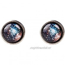 Blue and red galaxy cufflinks - Space cufflinks - Universe cufflinks - Red Nebula cufflinks - Geek cufflinks - Fathers Day gift