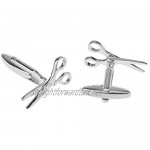 Men's Cufflinks Stainless Steel Scissors