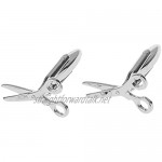 Men's Cufflinks Stainless Steel Scissors