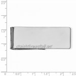 925 Sterling Silver Solid Polished Flat back Engravable Money Clip Jewelry Gifts for Men