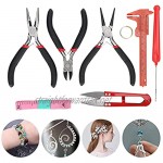 Cutting Pliers Non-Slip Handle Safe Round Nose Pliers for Clamping Cutting Winding Measuring Sewing for Professional Jewelry Maker
