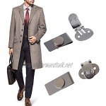 Invisible Magnetic Fixed Tie Stay Clips， Anti-Wrinkle Stainless Tie Stay Clips， Automatically Fixed Stainless Steel Metal Shirt Tie Clips for Men