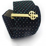JJSPP Dollar Symbol Pure Copper Tie Clip Business Banquet Tie Clips Personality Fashion Men's Jewelry