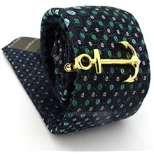 LSDJ QMDSH Men's Tie Clip (Metal color : Golden anchor)