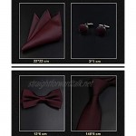 TOSLEJF 6pcs Tie Set for Man Fashion Mens Ties Set Pocket Square Tie Clip Brooch Formal Dress Necktie Wedding Party Men Gift