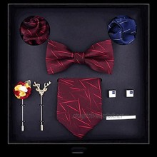 YUTRD ZCJUX Men's Formal Business Tie Gifts Box Packing 8 Piece Set Gift a Set for Elder Father or Husband and Boyfriend (Color : A)