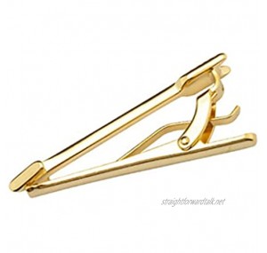 ZYING Gold Creative Shape Metal Lavalier Men's Business Casual Tie Pin Tie Clip Decorative Accessories