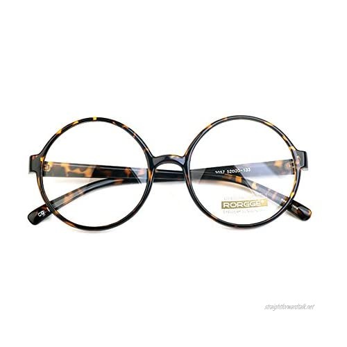 1920s Vintage Eyeglasses Frames Oliver Round Frames 04R85 Leopard Unisex Eyewear Kpop Style