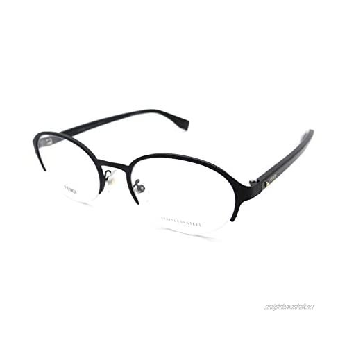 Fendi Rx Eyeglasses Frames FF 0338/F 003 52-19-140 Matte Black Shiny Black Italy