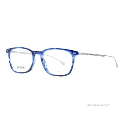 Hugo Boss eyeglasses (BOSS 1015 38I) Titanium Acetate Blue Marble Ruthenium Matt 38I Titanium - Acetate plastic Blue Marble - Ruthenium Matt