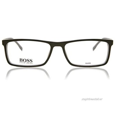 Hugo Boss Men's Brillengestelle BOSS0765-QHI-55 Optical Frames Black (Schwarz) 55