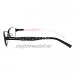 New Converse Spunky Black Spunky Black Designer Eyeglasses Rectangle Metal Full