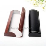 Glasses Case PU Leather Lightweight Glass Box Dust-Proof Solid Square Waterproof Glasses Box Crush Resistance Glasses Hard Case with Magnetic Clasp