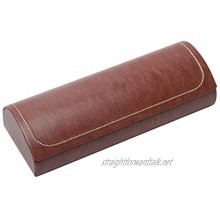 Glasses Case PU Leather Lightweight Glass Box Dust-Proof Solid Square Waterproof Glasses Box Crush Resistance Glasses Hard Case with Magnetic Clasp