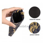 Hunihuni Sunglass Case Chinese Golden Dragon Goggles Pouch Microfiber Leather Glasses Holder Pouch for Woman Man