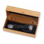 Molshine Sunglasses Case Bamboo Wood Box for Eyeglasses Eyewear Case (Glasses is Not Included)