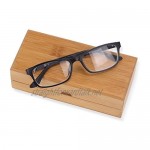 Molshine Sunglasses Case Bamboo Wood Box for Eyeglasses Eyewear Case (Glasses is Not Included)
