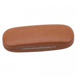 Winwinfly Wood Pattern Sunglass Box Clamshell Practical Hard Glasses Case Brown
