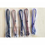 6 Pcs PU Leather Eyeglass Strap Non-Slip and Adjustable Spectacle Lanyard for Sports and Decoration Fit Most Eyewear Fit All Head Types Unisex (6 Colors)