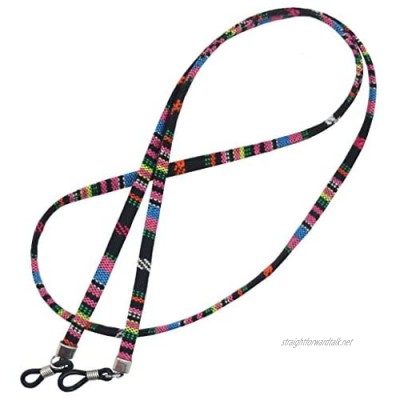 CUTICATE Colorful Eyeglasses String Holders Chain Necklace Boho Ethnic Eyeglasses Holder Strap Cords Retainer