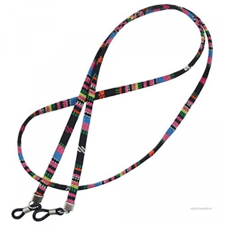 CUTICATE Colorful Eyeglasses String Holders Chain Necklace Boho Ethnic Eyeglasses Holder Strap Cords Retainer