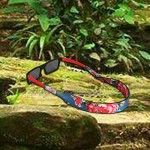FTALGS Original Cotton Standard End Eyewear Retainer， Sunglass Holder Strap - Custom Design for All Water Sports Fishing Biking Hiking Rock climbing etc. (A. Eye of charm) (2PCS)