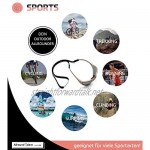 GERNEO® - Original – reliable sports glasses strap made of fabric – waterproof glasses strap & secure hold for sports glasses sunglasses & reading glasses.