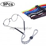 Glass Chain Glasses Lanyard Adjustable Eyeglass Cord Holder Eyewear Cord Eyewear Rope 9 PCS