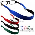 Glasses Lanyard Solid Multicolor Neck Chain Cable Anti Slip Unisex Spectacle Support Swimming Accessories pe Sports glasses Strap(Black)