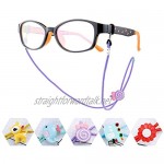 Hifot Kids Eyeglasses Strap Eyewear Retainer 5 Pack Boy Girl Sunglasses Glasses Holder Strap Spectacles Chain Lanyard Cord