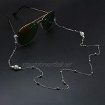 KAI Top Silver Mask Lanyard Chain Face Mask Chain Fashion Eyeglass Chain Sunglasses Chain Strap Holder Cord for Women Men