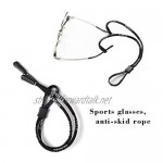 kuou 4 pcs Safety Glasses Strap Universal Fit Rope Sports Glasses String Adjustable Eyewear Strap Eyewear Holder Glasses Holder Lanyards for Men Women