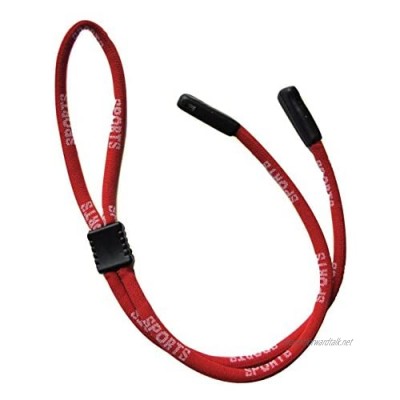 New Red Adjustable Glasses & Sunglasses Strap Cord For Sports & Reading Rubber Keepers