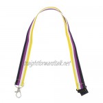 Pack of 12 Non-Binary Lanyards with Safety Break Away Clip and Metal Hook Clip