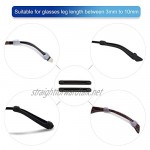 TERAISE Eyeglasses Temple Tips Comfort Elastic Glasses Sleeve Retainer for Sunglasses/Reading Glasses/Sporting Eyeglasses Prevent Spectacle Slipping