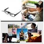 2 Pairs Sunglasses Clip On Flip Up Night Vision Glasses Anti Glare Polarized for Men Women UV400 Best for Driving Golf Shooting Fishing Hunting Outdoor Sports with box