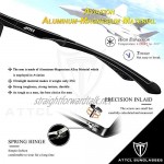ATTCL HD Sunglasses man Polarized Driving Fishing Golf Sports Glasses Al-Mg Metal Frame Ultra Light