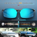 ATTCL Mens Fashion Driving Polarized Sunglasses Man Al-Mg Metal Frame Ultra Light