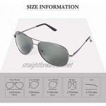 CGID G03 Premium Al-Mg Alloy Pilot Polarised Sunglasses UV400 Spring Hinges Sun Glasses for Men Women Model C Gun Frame Green Lens